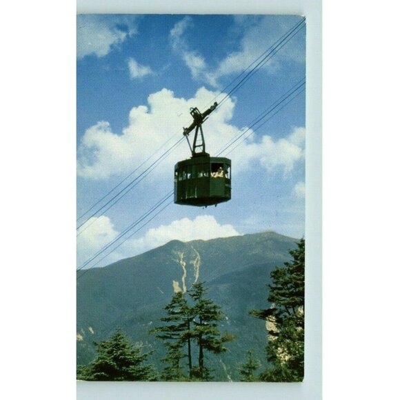 New Hampshire Aerial Tramway in Franconia Notch New Hampshire Postcard - Picture 1 of 2